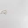 A sleek white robotic hand reaching out against a clean white background.
